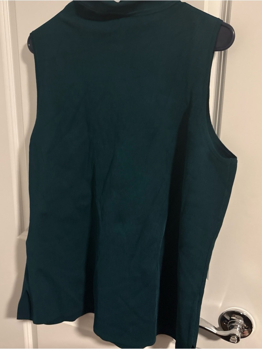 Chicos Easy Chic Sleeveless Sweater Mock Jasper Green Size 3 (XL) NWT - Picture 5 of 7
